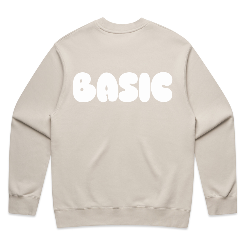 BASIC Unisex Relaxed Crew - Bone