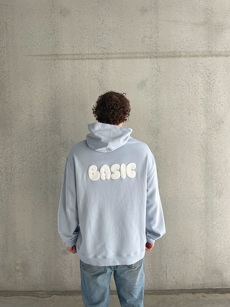 BASIC Unisex Relaxed Hoodie - Powder