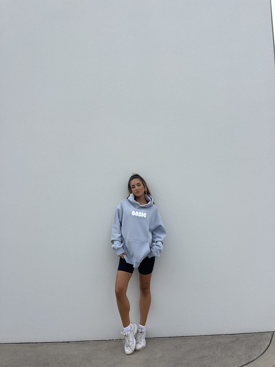 BASIC Unisex Relaxed Hoodie - Powder