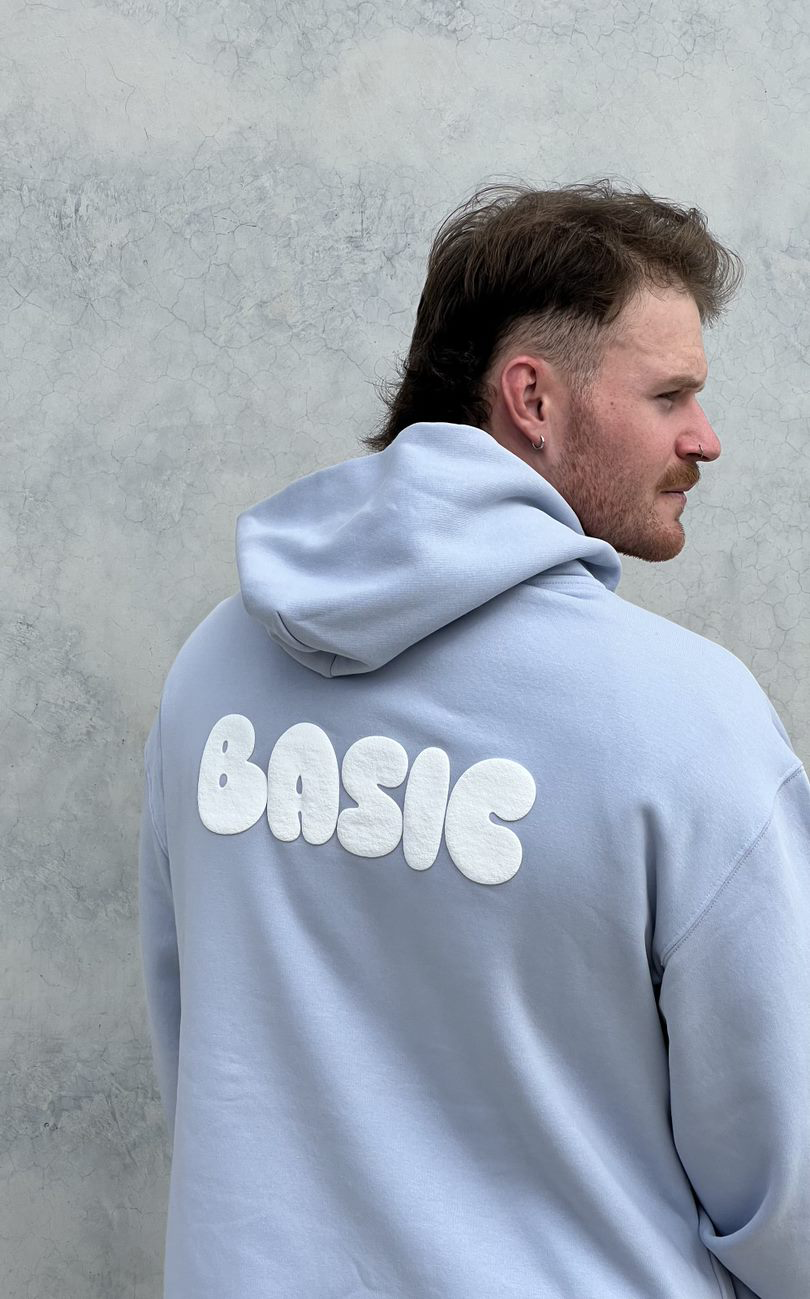 BASIC Unisex Relaxed Hoodie - Powder