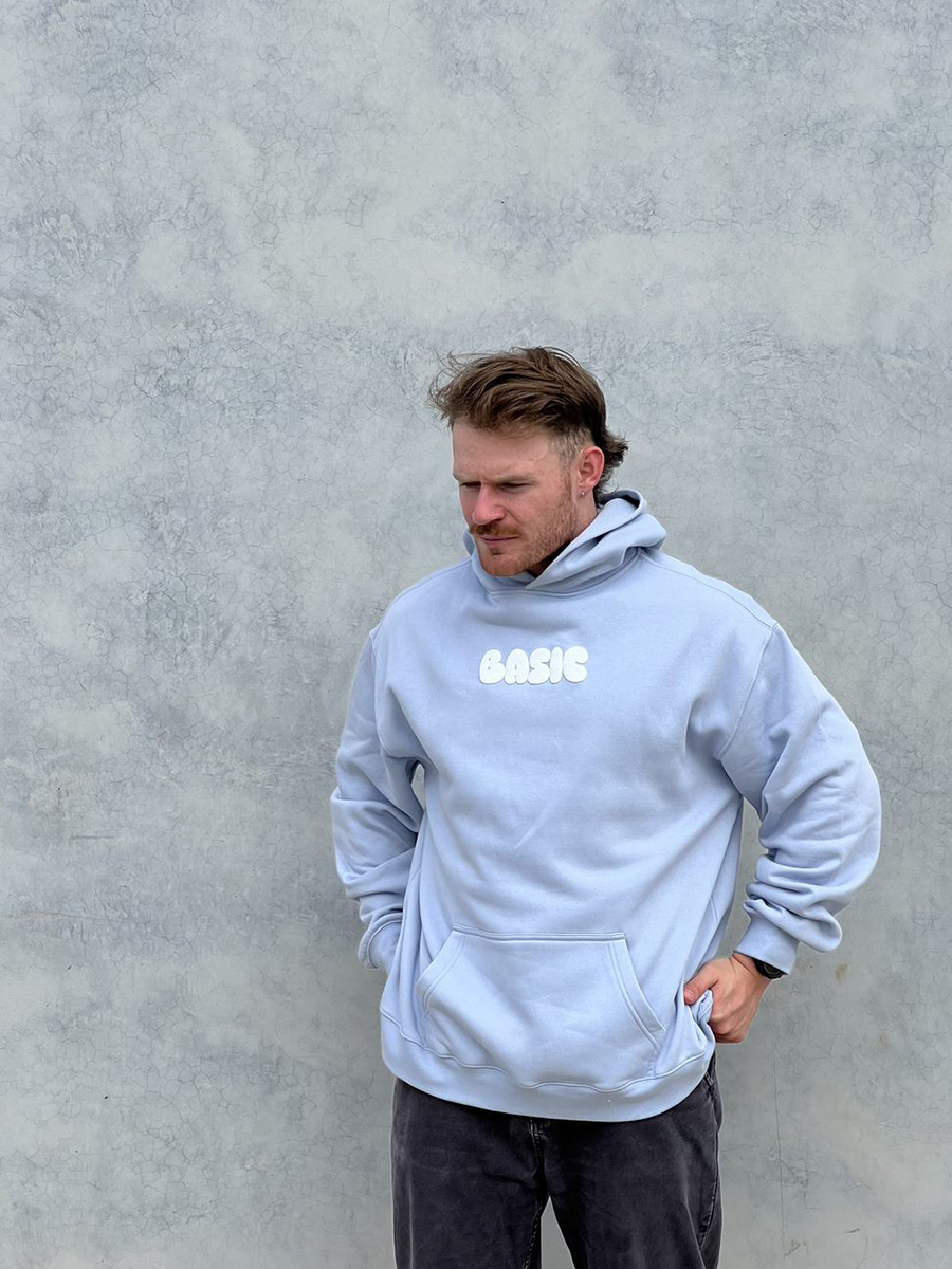BASIC Unisex Relaxed Hoodie - Powder