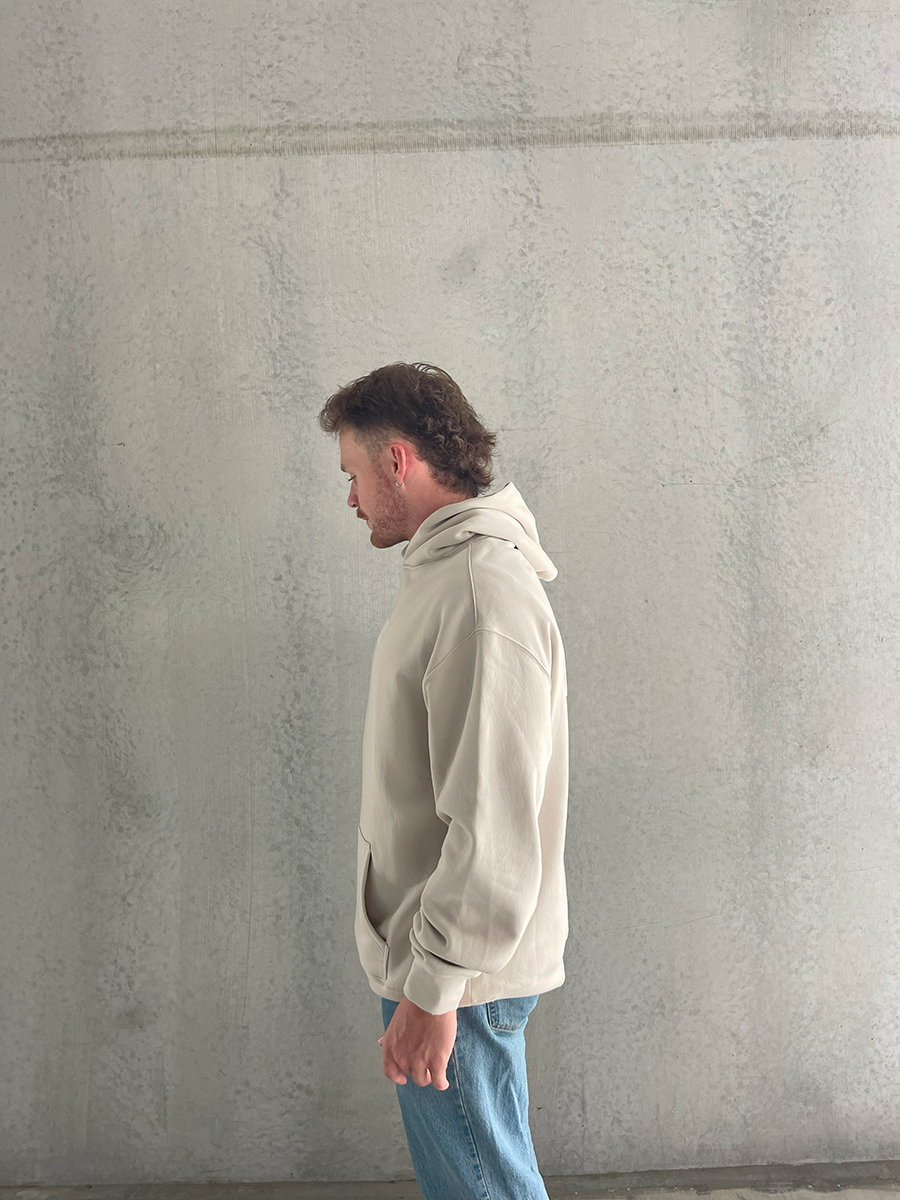 BASIC Unisex Relaxed Hoodie - Bone