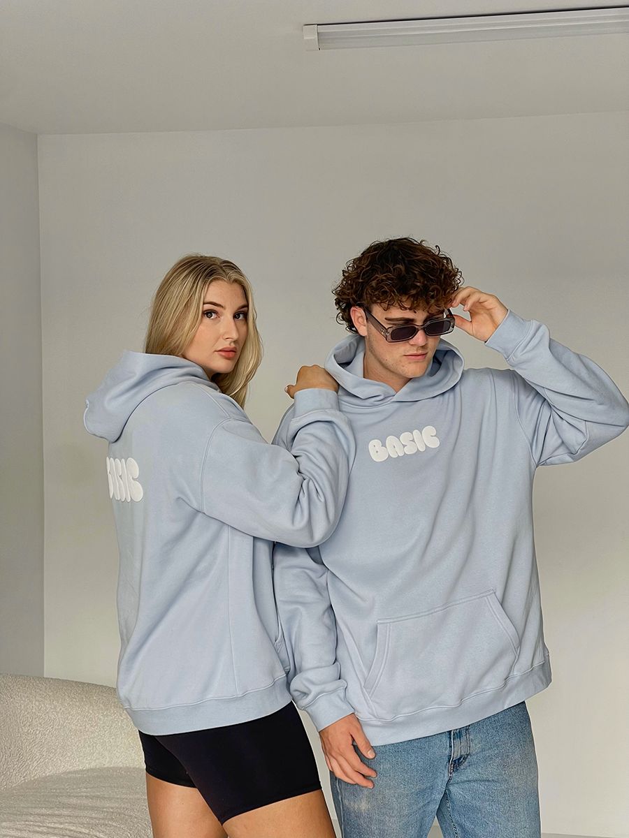 BASIC Unisex Relaxed Hoodie - Powder