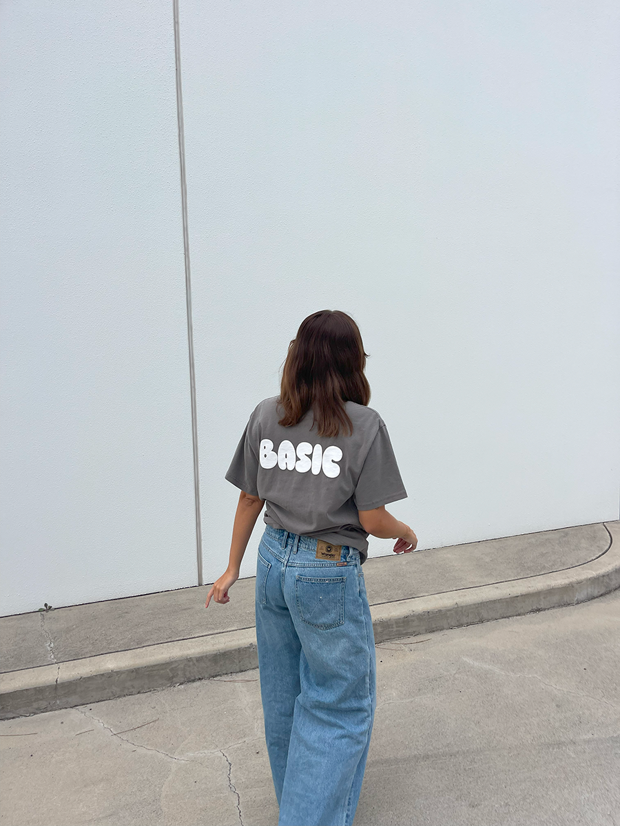 BASIC Unisex Faded T-Shirt - Faded Grey