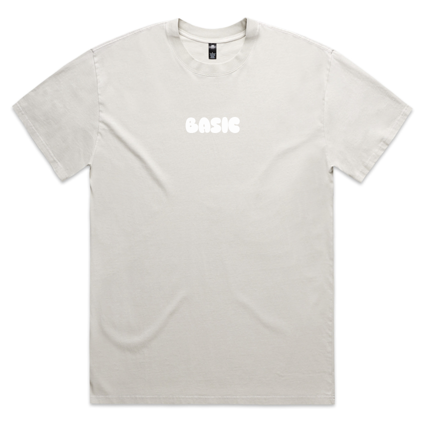 BASIC Unisex Faded T-Shirt - Faded Bone