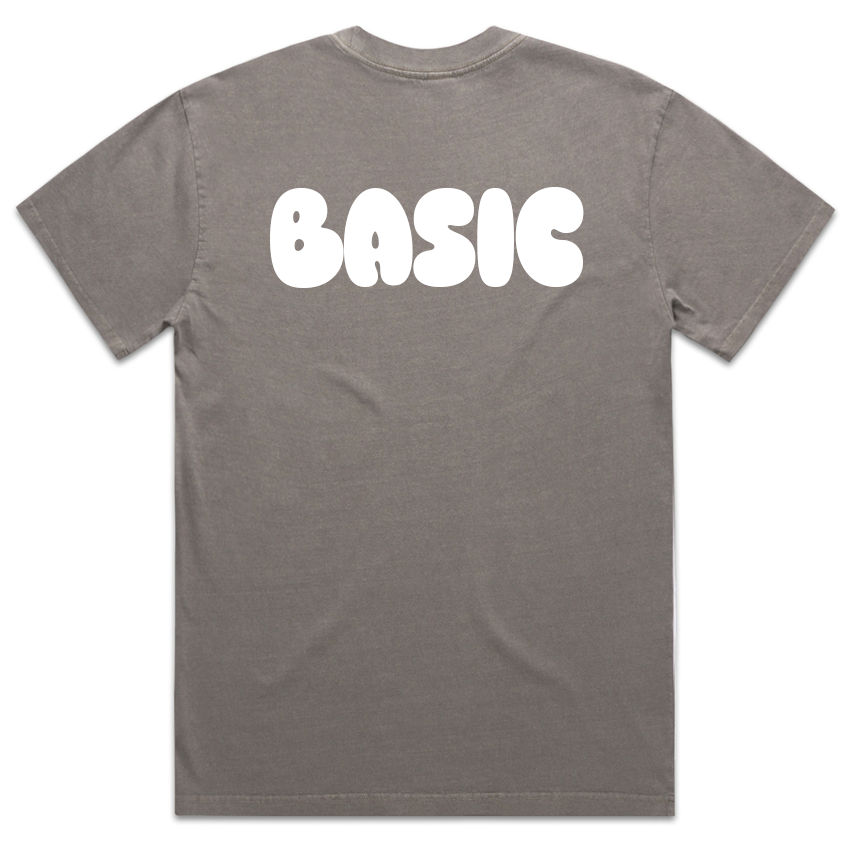 BASIC Unisex Faded T-Shirt - Faded Grey