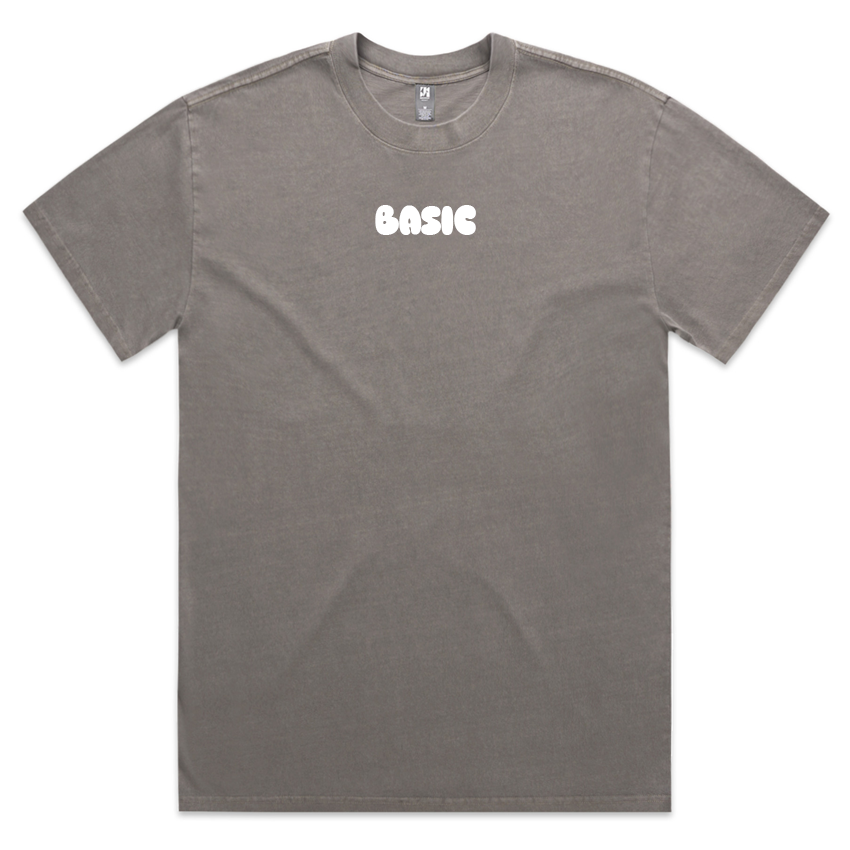BASIC Unisex Faded T-Shirt - Faded Grey
