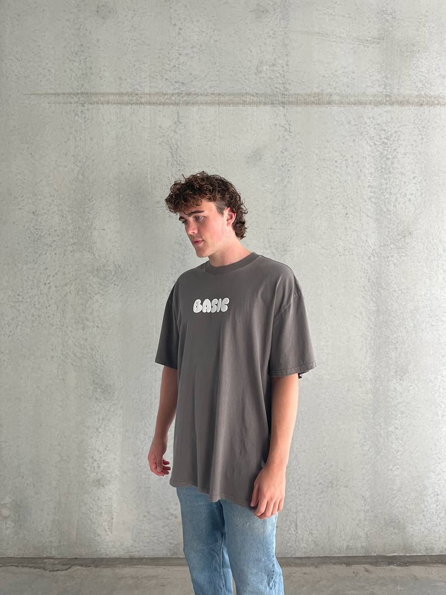 BASIC Unisex Faded T-Shirt - Faded Grey