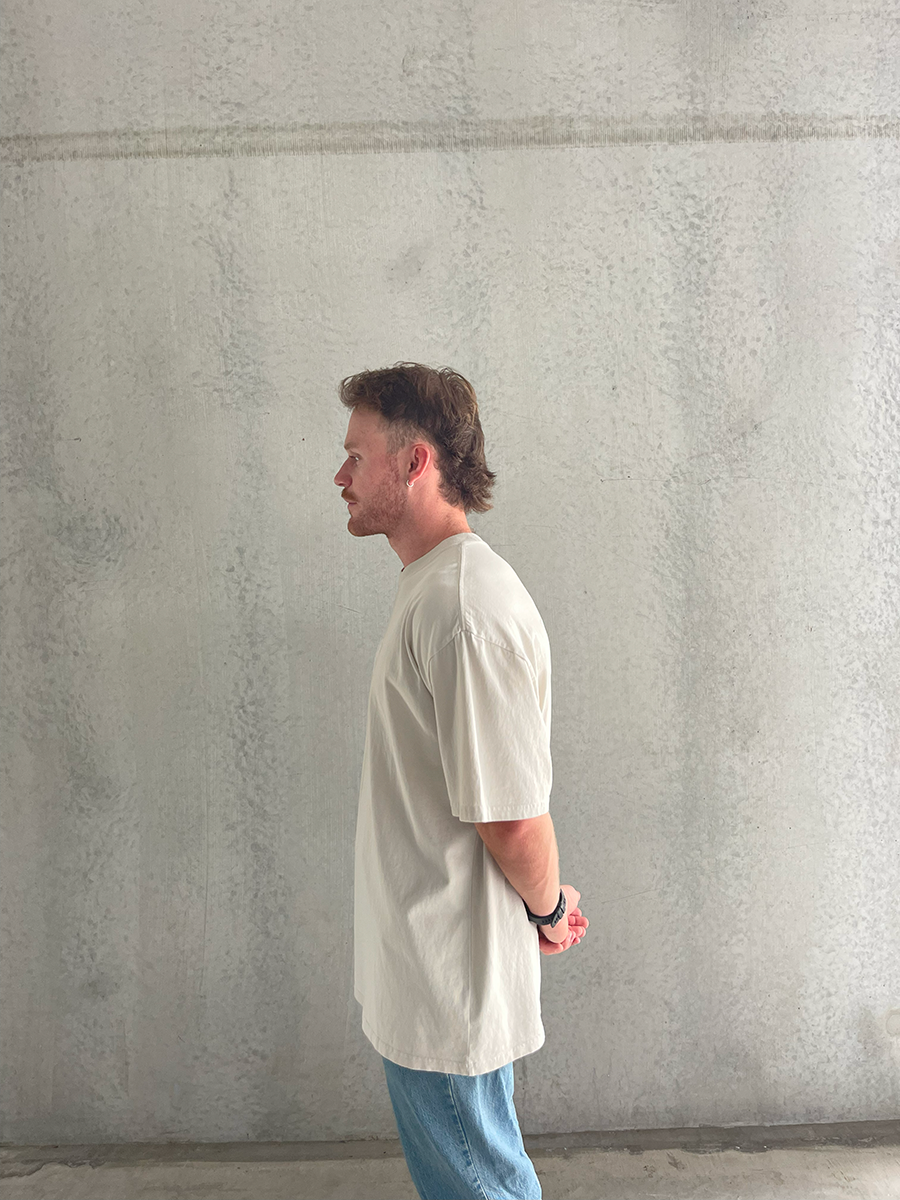 BASIC Unisex Faded T-Shirt - Faded Bone